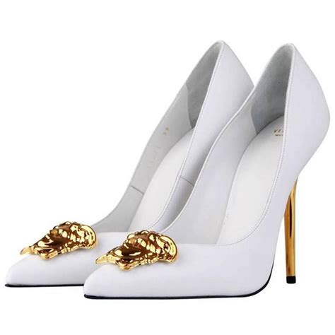 white versace high heels|versace high heel boots.